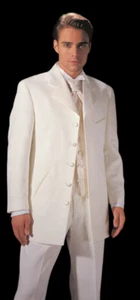 Boys Toddler Ivory Dinner jacket Tuxedo Coat Tux Ring bearer Wedding Dance - Picture 1 of 1