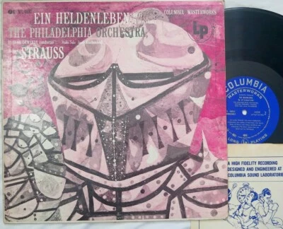 Columbia ML4887 lp Strauss EIN HELDENLEBEN Op 40 Ormandy KRACHMALNICK blue label - Image 1 of 4
