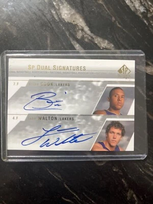 LUKE WALTON/BRIAN COOK RC 2003-04 SP AUTHENTIC ROOKIE DUAL AUTOGRAPHS!LAKERS - Image 1 of 2