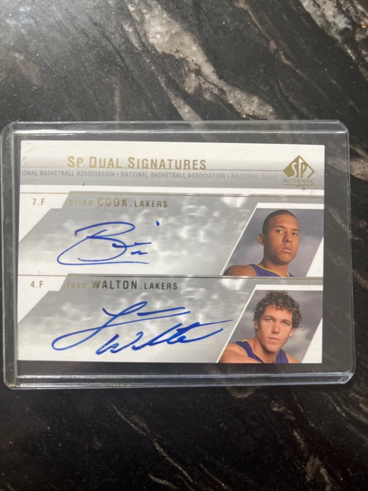 LUKE WALTON/BRIAN COOK RC 2003-04 SP AUTHENTIC ROOKIE DUAL AUTOGRAPHS!LAKERS - Image 1 of 2