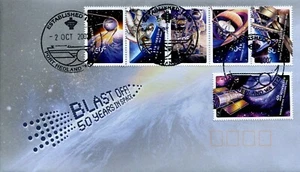 Blast Off 50 Years in Space 2007 (Gommed) FDC - Port Hedland WA 6721 pictórico - Imagen 1 de 1