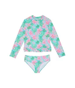 Lilly Pulitzer L22246 Kids Multi Ansley Rashguard Set Size 12 - Picture 1 of 3