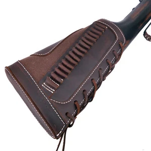 Bolsa de munición culata pistola de cuero café para .22LR .17hmr .22MAG para rifle Henry - Imagen 1 de 12