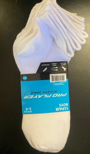 PRO PLAYER BOYS ATHLETIC ANKLE SIZE 3-9 12 PAIRS!!! NEW - Picture 1 of 3
