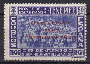 SCW Tenerife Edifil 41 blue and ultramarine blue red overprint (49) - Picture 1 of 2