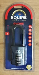 Squire Combi Padlock CP50/2.5 Long Shackle 50 mm Recodeable 4 Wheel - Picture 1 of 2