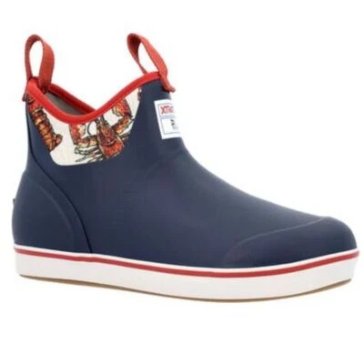 Xtratuf Women's Ankle Deck Boots - Fishe Wear Navy/Lobster