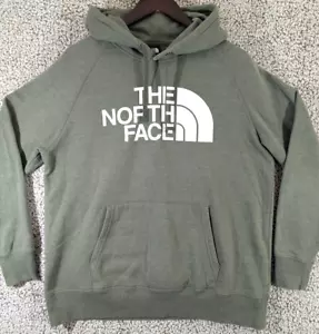 Felpa con cappuccio The North Face donna grande verde grafica logo coulisse - Foto 1 di 6