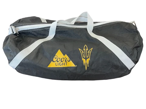 ASU Arizona Sun Devils Coors Light Beer Gym Bag Duffle Duffel Trident Rare Cover