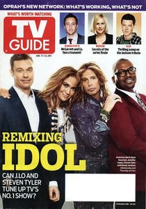 TV GUIDE Jan. 17-23 2011 Jennifer Lopez Steven Tyler American Idol Cougar Town - Picture 1 of 3