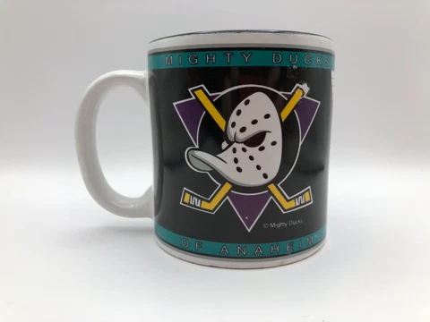 RARE! Vintage 1994 NHL Mighty Ducks Mug Disney Licensed Cover