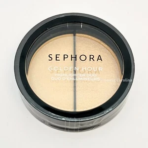 Sephora Golden Hour Highlighter Duo 03 Sunrise True Gold Sheen/Bronze Gold Shimm - Picture 1 of 4