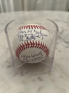 Tom Phoebus Baltimore Orioles Autographed Signed Inscribed ROMLB Baseball - Picture 1 of 4