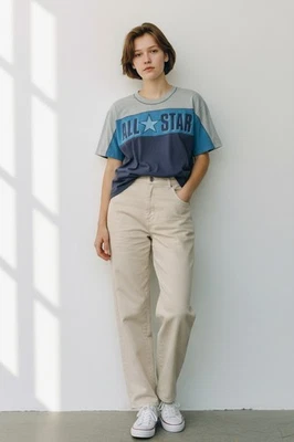 Camiseta Converse All Star Mujer Vintage Años 90 Hecha en Italia Talla M Foto 1 de 4