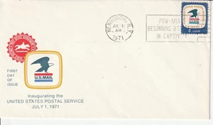 1396 8c Postal Service 7-1-71 FDC First Day Newburgh New York - Picture 1 of 1