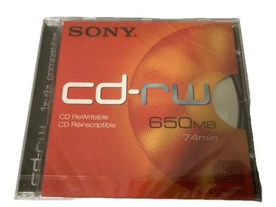 Sony CD-RW 700MB 74min Discs New In Jewel Case. Bargain. - Image 1 of 4