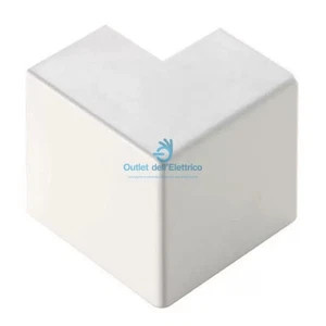 ELETTROCANALI ECAE2010B Angle East for Minican. Dim. 20x10 White - Picture 1 of 1