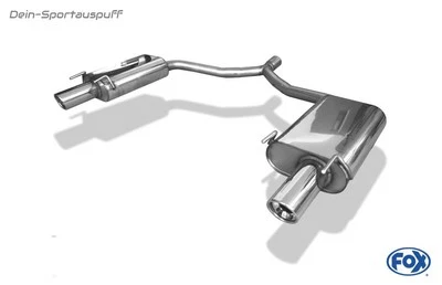 FOX Duplex Escape Deportivo Opel Vectra C Incl. GTS 1x90mm Redondo Arrollado - Imagen 1 de 4