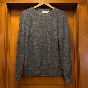 Calvin Klein Heathered Grey Wool Blend Sweater Men’s US Small Crewneck - Picture 1 of 7