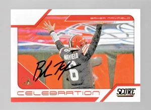 Baker Mayfield Cleveland Browns Autografata Firmata 2021 Panini Card NM COA - Foto 1 di 3