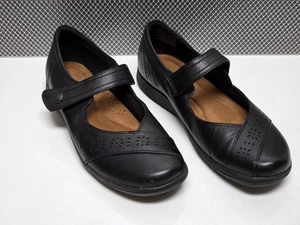 Cobb Hill Rockport Petra Mary Jane schwarz Leder Größe 10 Gerste getragen gebraucht, in einwandfreiem Zustand - Bild 1 von 11