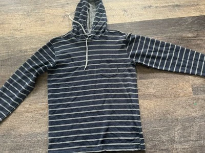 Sudadera con Capucha Billabong Azul Rayas Para Hombre Talla Pequeña Playa Verano Foto 1 de 4