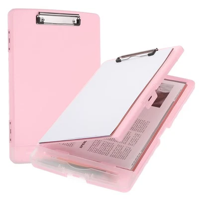 Clipboard with Storage Large Capacity Clipboards Case, Pink Foto 1 de 4
