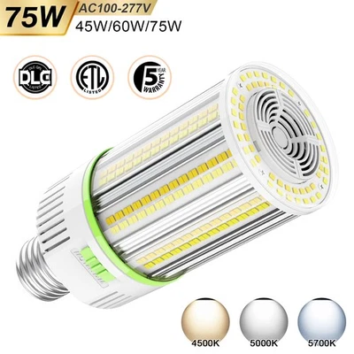 75W LED Corn Light Bulb E39 Mogul Base Replace 400W MH/HPS Lamp Adjuatable CCT - Image 1 of 4