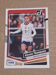2023 ALYSSA THOMPSON DONRUSS SOCCER CARD #68 TEAM USA USWNT GOLD MEDAL OLYMPICS  - Picture 1 of 2
