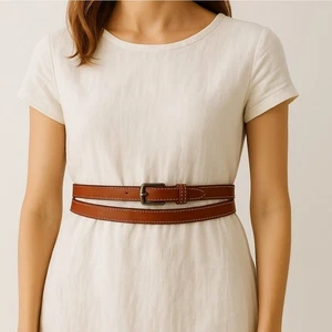 Ralph Lauren Leather double-wrap belt Women's Size XS - Picture 1 of 7