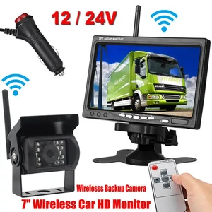7" Wireless Truck Camera For Trucks Bus RV Trailer Car Monitor Reverse Rear View - Picture 1 of 19