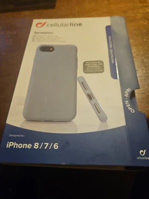 Cellularline Sensation Cover Protettiva per iPhone 8/7/6 In Blu  - Immagine 1 di 2