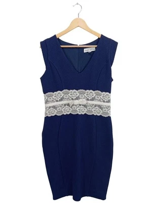 PAPER DOLLS Bleistiftkleid Damen Kleid Gr. DE 42 blau Casual-Look - Bild 1 von 4