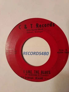 45 Baby Dorma Jeane "I Like the Blues/My Teddy Bear" C&T Records NOBW-1866 - Imagen 1 de 2