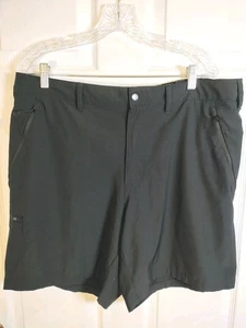 Pantalones Cortos de Viaje COLUMBIA Para Hombre 40W Negros Ligeros Nylon Bolsillos con Cremallera Pesca Caminata - Imagen 1 de 7