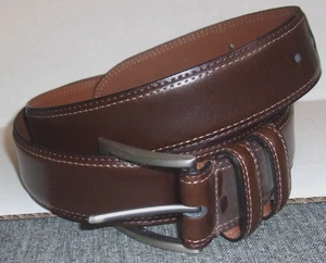 Cinturón de Vestir Joseph Abboud Marrón Cuero Genuino - Para Hombre Talla 42/105 HECHO EN ITALIA - Imagen 1 de 4