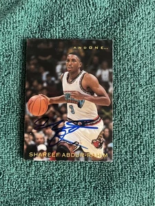 Skybox Premium And One Shareef Abdur-Rahim #9AO 1997-98 signo manual autógrafo automático - Imagen 1 de 2