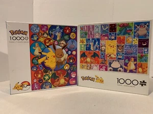 Lot Of 2 Buffalo Pokémon Puzzles 1000 Pc Each - Picture 1 of 3