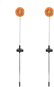 2Set Solar Dandelions Garden Lights 6LED Colorful Outdoor Lawn Lamp for Patio Ya - Picture 1 of 12
