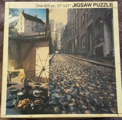 Parker Bro Time Life Early New England Jigsaw USA 3 Pictures In One 625 Pieces - Image 1 of 4