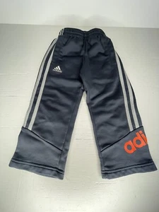 ADIDAS Jogging Pants Boys Kids Size 4 Gray Red Climawarm Athletic Sweat Warm Ups - Picture 1 of 6