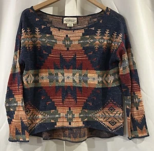 Denim & Supply Ralph Lauren Aztec Pattern Pullover Knit Sweater women size XS - Picture 1 of 4