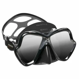 Maschera Mares X-Vision ultra Liquidskin nera lenti argento mask - Imagen 1 de 2