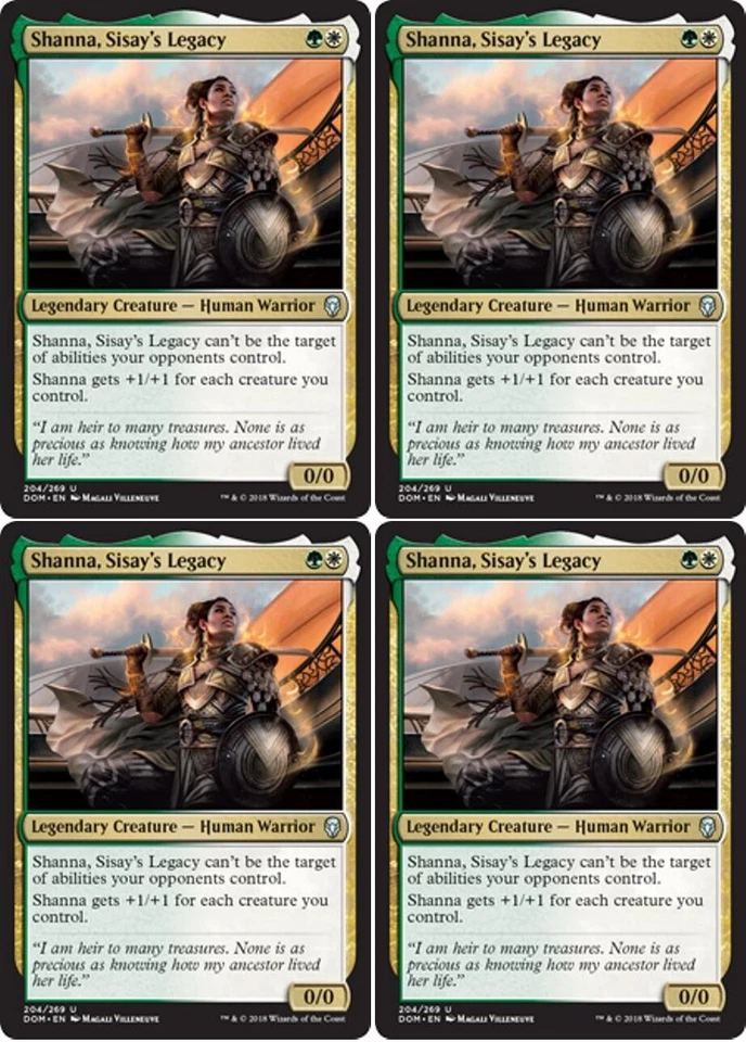 MTG - 4x SHANNA, SISAY'S LEGACY - Dominaria (U) - Image 1 of 1