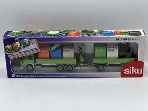 Iveco Siku 1:55 3813 Recycling Trailer Truck RARE Boxed #3813 Super TurboStar - Picture 1 of 8