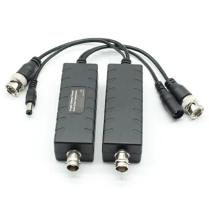 single channel power over coax transceiver BNC video DC transmission to 400m - Picture 1 of 5