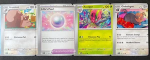 Pokémon ERROR Desalineados y Mal Cortados Secuencia de Conexión 4 Cartas Viaje Juntos - Imagen 1 de 13