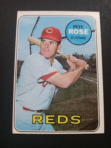 1969 Topps Pete Rose Cincinnati Reds #120💥🎇⚾ EX - Foto 1 di 2