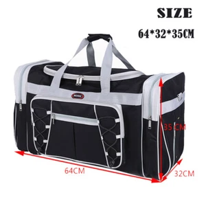 Large Duffle Bag Men 72L Sport Gym Holdall Travel Work Luggage Water-repellent - Picture 1 of 23