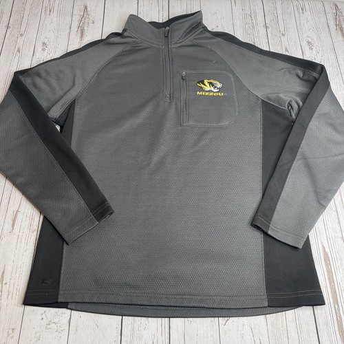 VETEMENTS Mizzou Tigers 1 4 Zip Pullover Felpa Giacca Uomo Small Università Missouri